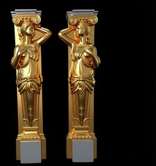 Силиконовый молд № 2069 Капители 2 шт