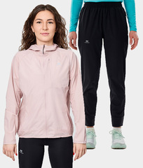Женский беговой костюм с капюшоном Nordski Easy Run Pro Light Soft Pink/Black