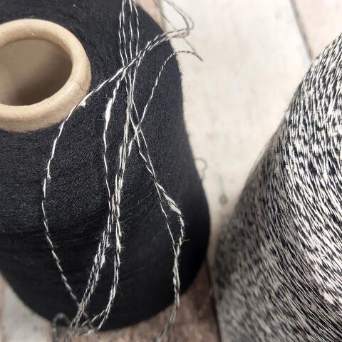 Лен с хлопком фламе CTF FLORENSCENTE 1400 черно-белый