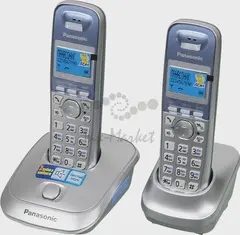 Радио-телефон Dect Panasonic KX-TG2512RUS серебристый (2 трубки) АОН
