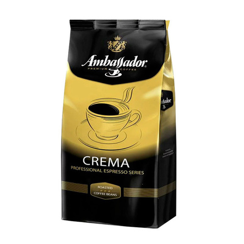 купить Кофе в зернах Ambassador Crema, 1 кг (Амбассадор)
