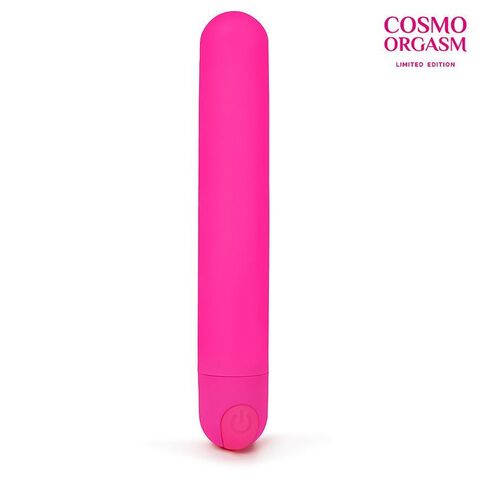 Ярко-розовый классический перезаряжаемый мини-вибратор - 12 см. - Cosmo COSMO ORGASM CSM-23173