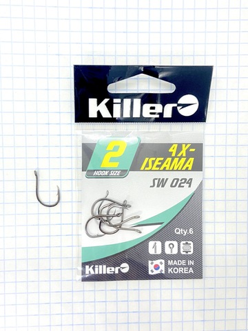 Крючок KILLER 4-x-ISEAMA № 2 продажа от 10 шт.