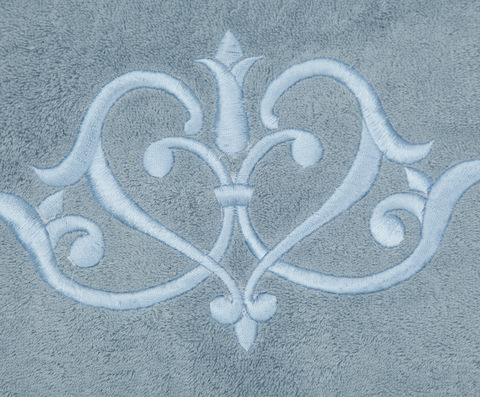 Полотенце 110х150 Old Florence Ванити голубое