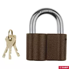 ЗУБР 80 мм, дисковый механизм секрета, навесной замок (3720)