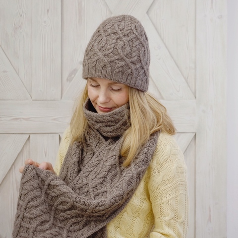 Описание комплекта Waterford (шапка и шарф)
