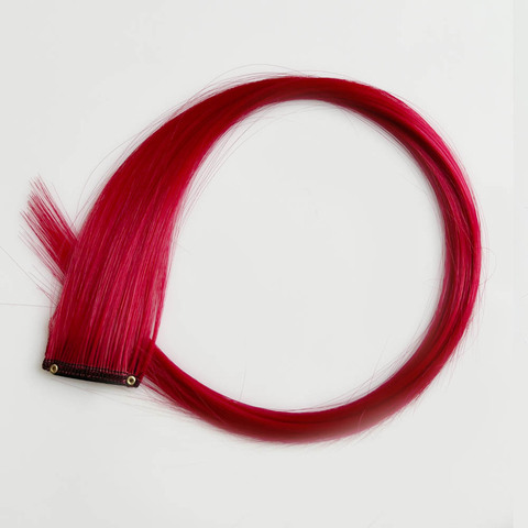 Канекалон (искуственные волосы) на заколке №27 красный