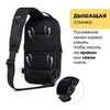 Картинка рюкзак однолямочный Ozuko 9735 Black - 9