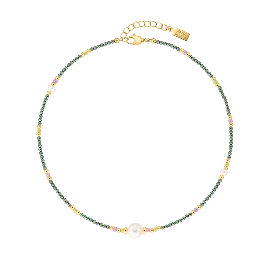 

Колье Pearl Touch Gold-Green Necklace
