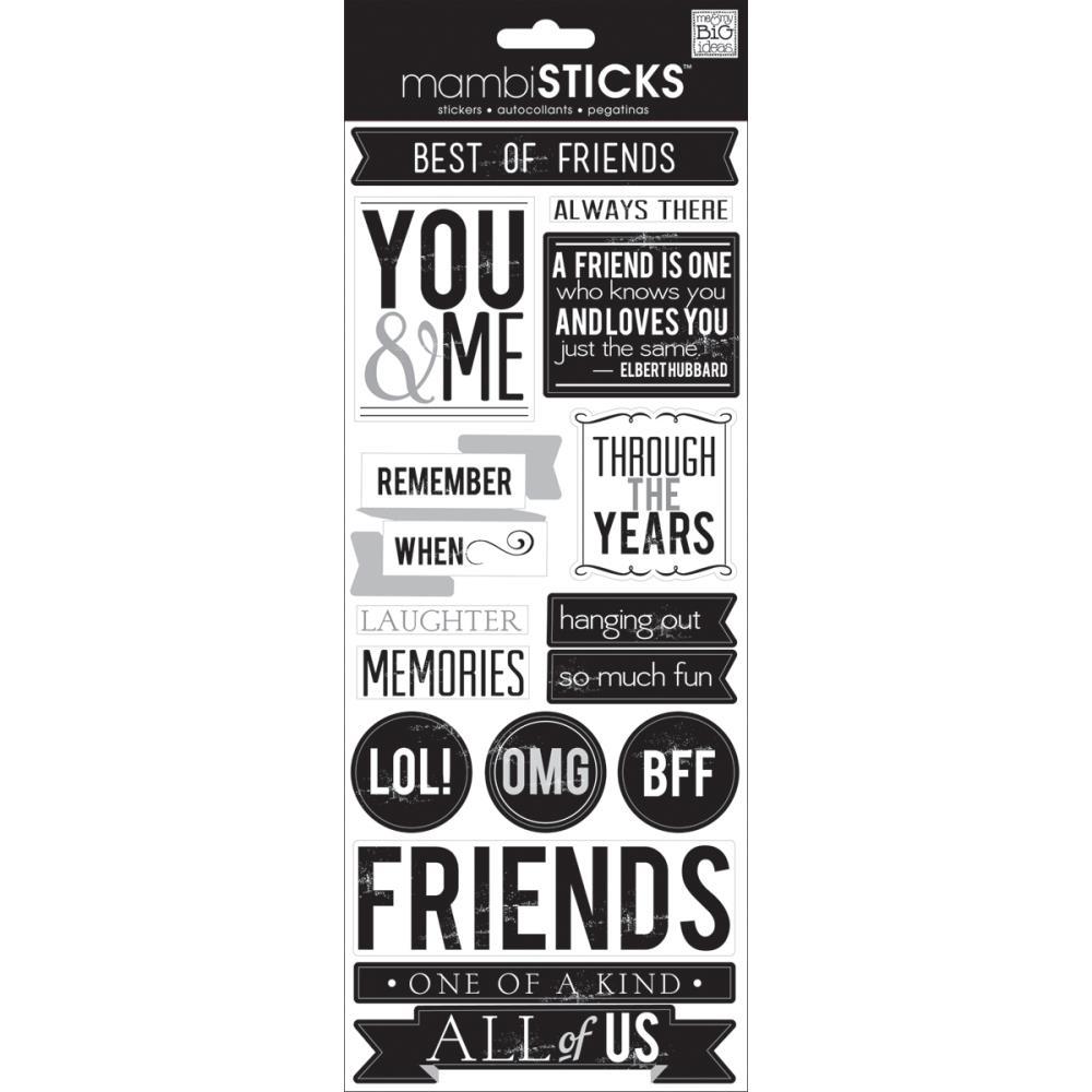 Стикеры mambi Specialty Stickers Best of Friends 13х30 см