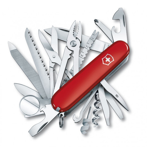 Нож складной Офицерский Victorinox 1.6795 SwissChamp, красный