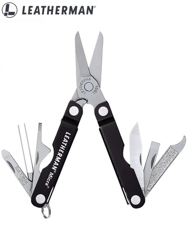 Мультитул Leatherman Micra 65 mm, 10 функций, чёрный (64320181N)