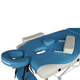Массажный стол DFC NIRVANA, Elegant DELUXE, 186х70х5 см, алюм. ножки, цвет голуб./беж. фото №6