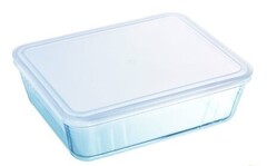 Форма для запекания стекло, 22х27х9 см, 4 л, прямоугольная с крышкой Pyrex, Cook Freez, 244Р000