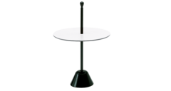 Стол Servomuto ZANOTTA стальная рама/ламинат/black,white 500х500х860h коллекция Servi