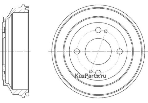 Барабан тормозной G-brake  GD-06033