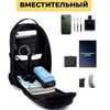 Картинка рюкзак однолямочный Ozuko 9735 Black - 10