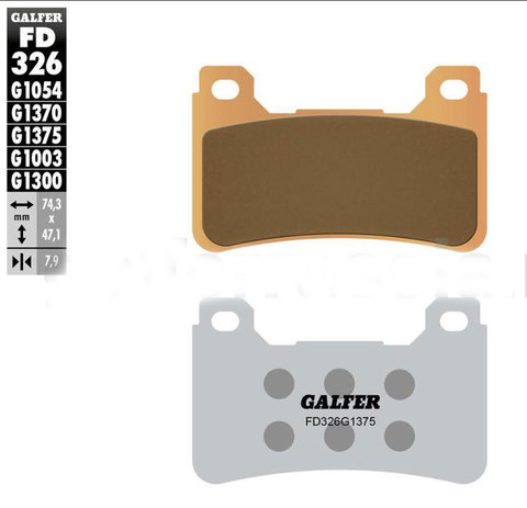Колодки тормозные Galfer FD326 899CM CBR600RR VFR800 CB1000R CBR1000RR