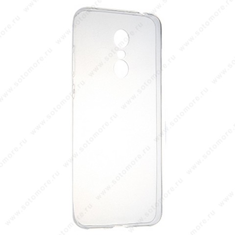 Накладка силиконовая ультра-тонкая для Xiaomi Redmi 5 Plus прозрачная