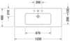 Раковина мебельная Duravit Me by Starck 2336120000