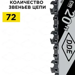 Шина пилы цепной сварная DDE 20