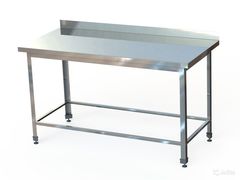 СПБ (по)-15-6 Стол производственный с бортом (1500х600х850 мм.) (обвязка)