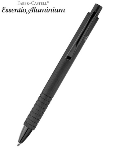 Ручка шариковая Faber-Castell Essentio Aluminium Black  (148427)