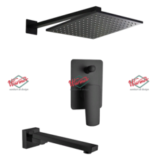 Душевой комплект 2 в 1 Warmer Black Line FL Box-10D