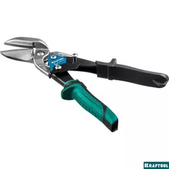 KRAFTOOL Alligator, 250 мм, правые усиленные ножницы по металлу с выносом (2328-OR)
