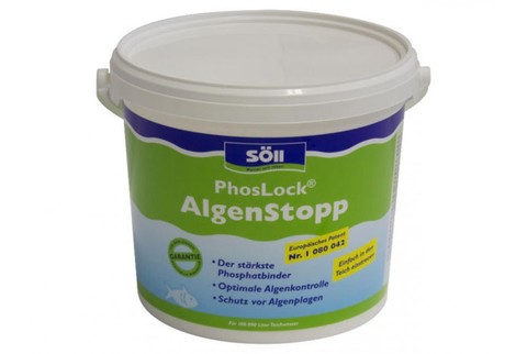 Удаление фосфатов в пруду Soll PhosLock Algenstopp 5Kg