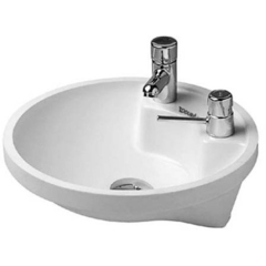 Duravit Architec Раковина  встр., для встр. снизу без перел., с плоскостью под смес., с отв. для смесителя, с намеченным отв. для дозатора мыла, справ 462400000 фото