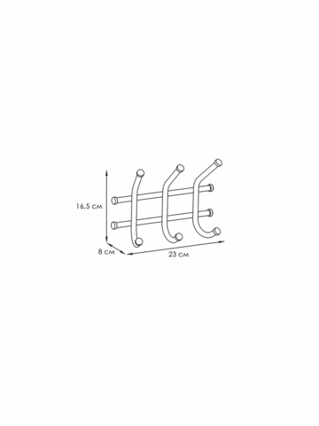 вешалка настенная НОРМА-3