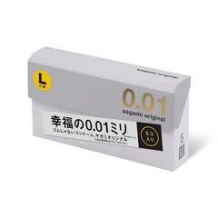 Презервативы Sagami Original 0.02 L-size увеличенного размера - 5 шт. - 