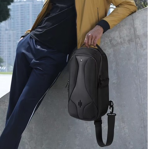 Картинка рюкзак однолямочный Ozuko 9735 Black - 12