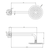 Gessi 47382#031 Gessi Emporio Emporio shower Душевая головка для настенного крепления, поворотная, с защитой от известкового налёта, цвет: Chrome