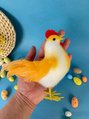 Курица-курочка, пасхальный декор, миниатюра, высота 13 см, 1 шт.