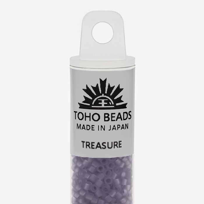 Японский бисер TOHO Treasure (№19F), прозрачный матовый