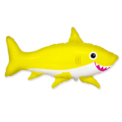 F Фигура, Счастливая акула, Желтый, 39''/99 см, 1 шт.