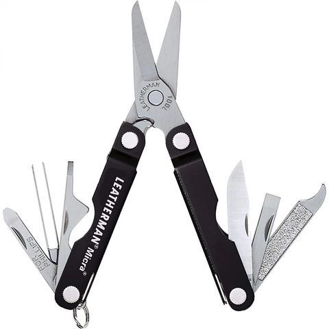 Мультитул Leatherman Micra 65 mm, 10 функций, чёрный (64320181N)