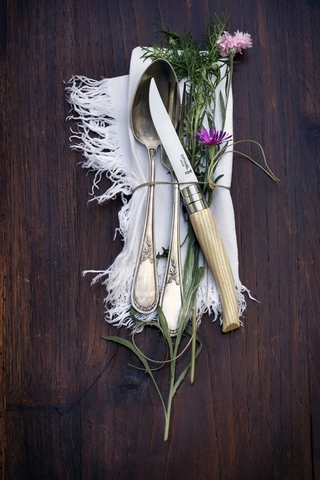 Набор ножей кухонных Opinel Table Chic №10, комплект: 4шт., дерево, коробка подарочная (001828)