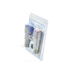 Комплект кранов бытовых угловых G1/2" Ру10 НР керамическая кран-букса RM-L ATS-1212-2