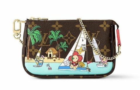 Клатч Louis Vuitton Mini Pochette Accessoires коричневый