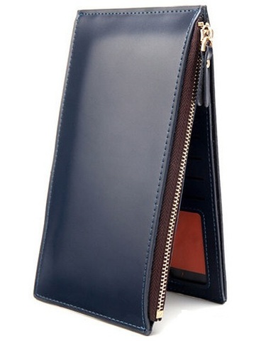 Mens Long Bifold Wallet