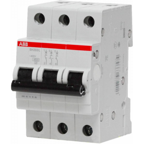 Автоматический выключатель 3-полюсный 40 A, тип C, 4,5 кА SH203L C40. ABB. 2CDS243001R0404
