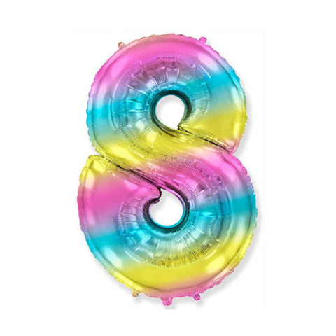 Цифра "8" Радуга