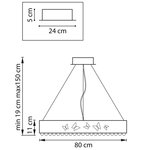 Подвесная светодиодная люстра Lightstar Faraone 701181