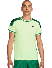 Теннисная футболка Nike Court Slam Dri-Fit Tennis Top - barely volt/malachite/barely volt/black