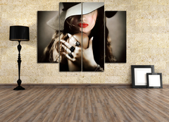 Модульная картина "Роковая женщина"