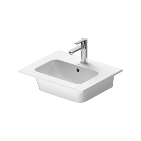 Duravit ME by STARCK Раковина накладная 530х430мм с переливом, с 1 отв под смес, цвет: белый 2336530000