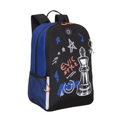 Çanta \ Bag \ RB-351-6 Рюкзак школьный (/1 черный - синий)